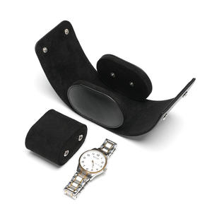 Estuche para Relojes de Cuero Marrón con 1, 2 o 3 Ranuras, Caja para Relojes Negra de Lujo, Estuche de Almacenamiento para Relojes Azul Verde, Logotipo Personalizado - Product Image 4