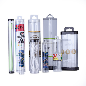 Tubes d'emballage en plastique PC PETG transparents réutilisables, longueur personnalisable, cylindre de rangement transparent - Product Image 2