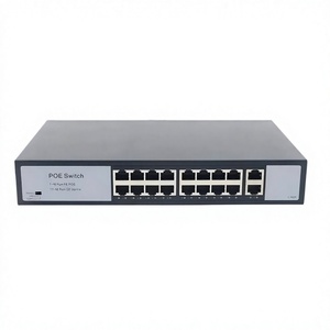 สวิตช์ POE 16+2 100Mbps กิกะบิตอัปลิงค์ IEEE802.3AT AF 200W สวิตช์ตั้งโต๊ะ KU-5018FG - Product Image 1