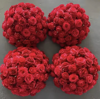 Bouquet de mariage en gros, arrangement de décoration de table de mariage, boule de fleurs artificielles