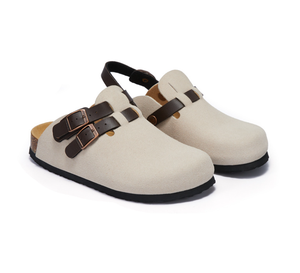 Sandali da Donna Personalizzati Xinzirain, <span class=keywords><strong>Scarpe</strong></span> Mule in Pelle Scamosciata con Suola in Sughero Antiscivolo - Product Image 1