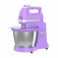 Nouvelle batteuse planétaire électrique classique avec 5 vitesses, 300W, bol mélangeur en acier inoxydable de 3,5L pour la cuisine et l'usage domestique