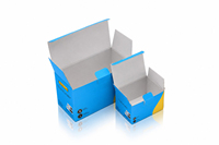 Boîtes en carton ondulé écologiques imprimées sur mesure, recyclables, pour l'expédition postale et l'emballage général des produits