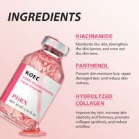 Ampoule faciale éclatante à la vitamine PDRN rose KOEC, sérum anti-âge hydratant, acide hyaluronique, booster d'hydratation raffermissant