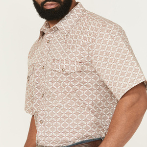Custom Short Sleeve Wholesale Digital Floral Printing <strong>Men's</strong> Fishing Hiking <strong>Shirt</strong> Cowboy <strong>Shirts</strong> With Pearl Snaps and <strong>Western</strong> - Product Image 2