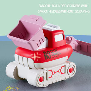 ชุดของเล่นรถก่อสร้างการ์ตูนขายส่ง กดแล้ววิ่ง รถของเล่นวิศวกรรมสำหรับเด็กเล็ก - Product Image 5