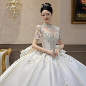 S1362R 2025 Nuevo Patrón de Encaje Real, Vestido de un Solo Hombro, Lujoso, de Alta Calidad, Textura de Princesa, Estilo de Ensueño, Superventas - Product Image 6