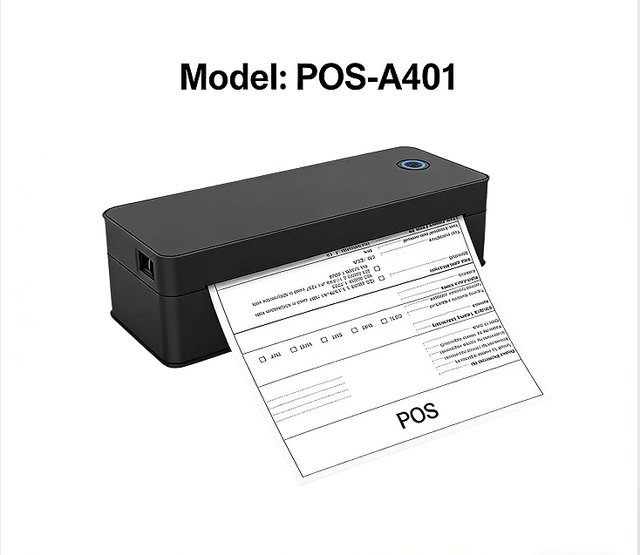 Top Sale 200K Units Sold POS A401S Portable Wireless A4 Thermal Document Printer 210mm Thermal A4 Paper Printer 300dpi USB BT