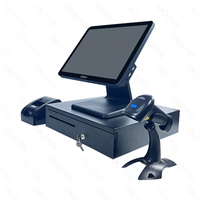 Terminal tactile multifonctionnel avec imprimante de reçus, lecteur de cartes, caisse enregistreuse, combo POS