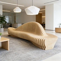 Banc en bois personnalisé, écologique, en bois massif, chaises publiques pour bureau, hall, centre commercial, hôtel, hôpital