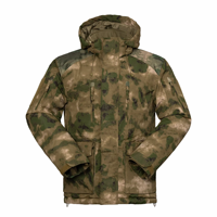 Veste d'hiver mi-longue en coton épais, imperméable et résistante au froid, manteau chaud à capuche en coton camouflage, vente en gros