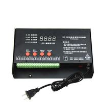 LEDEdit-controlador de píxeles led rgb, tarjeta SD de T-8000, software a todo color T-8000A TTL DMX 512, tira de luces LED programable
