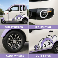 Véhicule électrique compact à 3 roues, design mini-voiture, batterie rechargeable, auto-rickshaw pour usage personnel