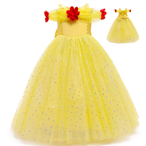 Vestido de Niña con Encaje y Personajes de Dibujos Animados, Inspirado en Princesas, Listo para Enviar (RTS ODM) - Product Image 2