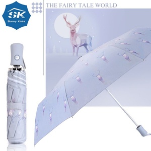 ร่มพับสามตอนคุณภาพสูง ขนาด 21/23/25 นิ้ว เปิด-ปิดอัตโนมัติ พกพาสะดวก ป้องกันแสงแดด - Product Image 3