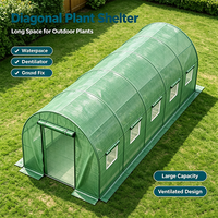 Multi-size boogconstructie polytunnel kas, hoge lichttransmissie PE-folie voor alle seizoenen tuinbouw