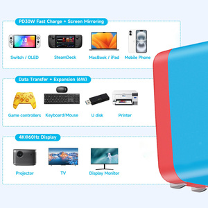 <span class=keywords><strong>Cargador</strong></span> TKT 65W GaN <span class=keywords><strong>con</strong></span> puerto USB HDMI Adaptador de <span class=keywords><strong>cargador</strong></span> de escritorio ABS rápido <span class=keywords><strong>Compatible</strong></span> <span class=keywords><strong>con</strong></span> <span class=keywords><strong>cargador</strong></span> de BASE DE INTERRUPTOR de dispositivo múltiple - Product Image 5