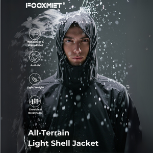 FOOXMET Custom 3-Layer giacca antipioggia traspirante impermeabile pesca giacca a vento cerniera vendita calda tessuto acqua resistente al vento - Product Image 2