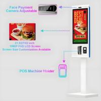 Pembaca Barcode Layar Sentuh Multifungsi Premium 27 Inci Android untuk Pencetakan Badge Check-In QR/Barcode di Aula Pameran dengan SDK