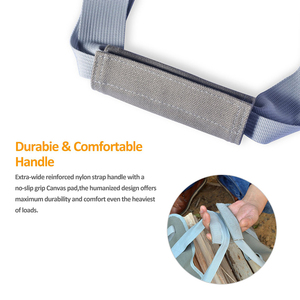 Sang Trọng Nhiệm Vụ Nặng Nề Vải Lò Sưởi Log Chủ Với Xử Lý Xách Tay Củi Mang Theo Túi Và Gỗ Sling Để Làm Mát Sử Dụng - Product Image 6