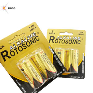 Pila Alcalina de Aluminio sin Mercurio, Tamaño C LR14 UM2, 1.5V, para Linterna y Control Remoto, Gran Oferta - Product Image 5