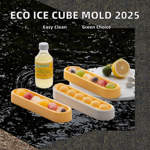 Wholesale DL Brand Customized Reusable Eco-Friendly 6-Capacity Square Silicone Ice Tubs Ice <b>Cube</b> Mold Tray Manual Model DL-B608 - Product Image 2