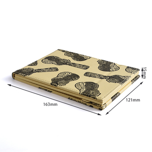 Pu Leather Yellow Rectangle Folding Table <b>Standing</b> Single Side Makeup Cosmetic Mirror - Product Image 3
