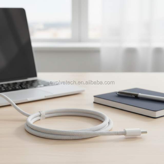 6ft Braided Cord 240W Epr Power Type-C USB 3.0 Cable TPE Eco-friendly 1.5m Anti-pulling 5A Fast Charging Pure Copper Conductor