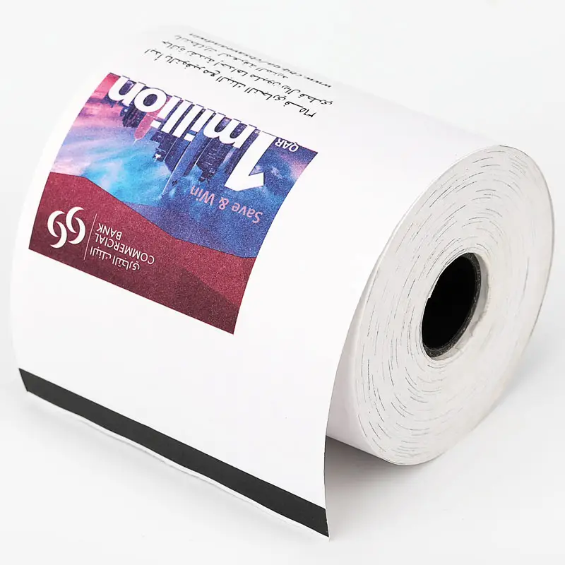 כרטיס נייר 3 1/8x230 הדפסת מפעל 80mm קופה נייר מותאם אישית מודפס מראש תרמית קבלת נייר רול