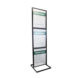 Boden stehend im Freien Windschutz Poster Stand Display für Schilder halter