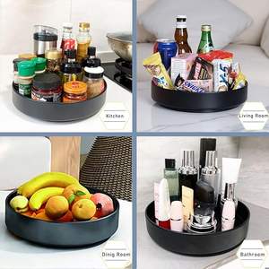 Estante giratorio de acero metálico de 10 pulgadas para especias, organizador Lazy Susan para gabinete, despensa, refrigerador, <span class=keywords><strong>encimera</strong></span> - Product Image 6