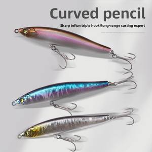 CY WHCY-232 Leurre de pêche en plastique pour lancer à longue distance, pour la pêche en mer et sur les plages, appât coulant de type crayon, hameçons pour carpes - Product Image 2