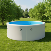 Individuell Bedruckter Aufblasbarer PVC-Swimmingpool für die Familie, Große Größe, Outdoor-Garten, Faltbarer Aufblasbarer Pool für Kinder und Erwachsene