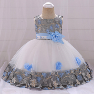 FSMKTZ Abiti per Bambine da 0-2 Anni Vestito da Principessa per Bambini Abito da Festa Principessa con Fiori Elegante e Vaporoso per Bambine L5045XZ - Product Image 5