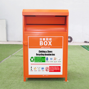 Bacs de rangement pour le recyclage de vêtements <span class=keywords><strong>à</strong></span> grand volume de haute qualité personnalisés conception extérieure debout sans couvercle bacs <span class=keywords><strong>à</strong></span> dons <span class=keywords><strong>à</strong></span> <span class=keywords><strong>vendre</strong></span> - Product Image 1