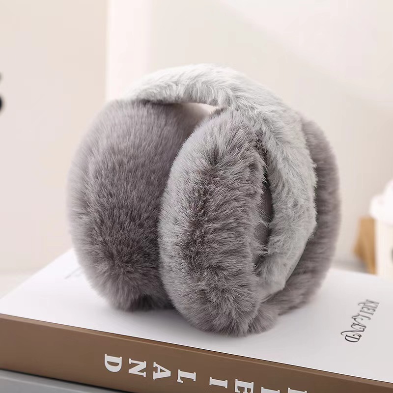 Tige en peluche pliable - Gris - Diamètre 15 cm