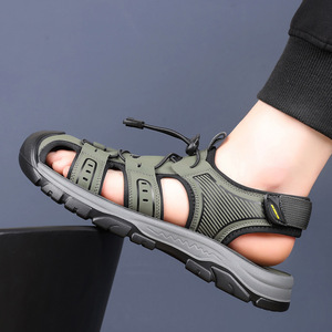 Sandalias de Senderismo para Hombre, Punta Cerrada, Parte Superior de Malla, Correa con Hebilla, Suela de Goma, Transpirables, Deportivas, Casuales de Verano - Product Image 4