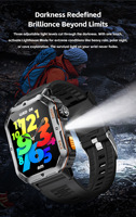 Reloj Inteligente Deportivo para Hombre MT62, Gran Venta, IP68, IPS de 2.01 Pulgadas, Linterna, Múltiples Modos Deportivos, Monitor de Frecuencia Cardíaca y Sueño