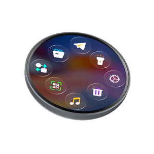 Badge électronique dynamique BJ01 avec écran HD de 1,85 pouce - Badge intelligent à pixels pour photos, musique, GIFs et vidéos - Product Image 1