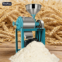 Moulin à farine domestique automatique avec séparateur de son pour blé et maïs 200 kg/h 220 V usage domestique