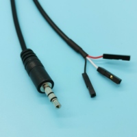 Kabel Adaptor Header Motherboard 3 Pin Dupont Female Crimp ke Kabel Konverter Audio Stereo Male 3 Pole 3.5mm