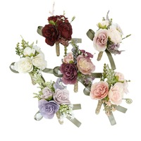 Mariage marié mariée poignet Corsage mariage Banquet affaires fleurs boutonnière mariage créatif en gros