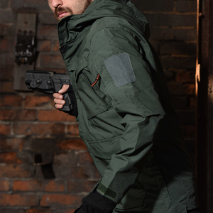 Фабричная ветровка Oem, водонепроницаемая и легкая походная Мужская куртка с капюшоном - Product Image 5