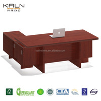 Bureau de direction moderne de luxe KALN, en bois massif, sur mesure, en forme de L, design européen, convertible, MDF, montage facile, garantie 6 ans