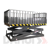 Plateforme élévatrice à ciseaux hydraulique fixe personnalisée DAHUI SJG-0.3T-10T, capacité de 1 à 10 tonnes, en acier au carbone Q345, certifiée CE ISO