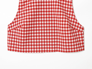 <span class=keywords><strong>Blusa</strong></span> informal <span class=keywords><strong>de</strong></span> moda con cuello redondo, estampado a <span class=keywords><strong>cuadros</strong></span> en rojo y blanco, y cierre <span class=keywords><strong>de</strong></span> cremallera para mujer - Product Image 4