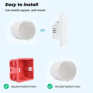 XZJ Tuya WIFI 1/2/Gang Tuya Smart Switch Licht Alexa Sprach steuerung Touch Glass Wall Drahtloser elektrischer Schalter