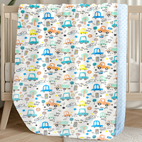 Manta de Bebé de Doble Capa de Felpa Personalizada al por Mayor, Manta de Unicornio con Puntos de Minky para Niños, Manta de Bebé con Puntos en Relieve