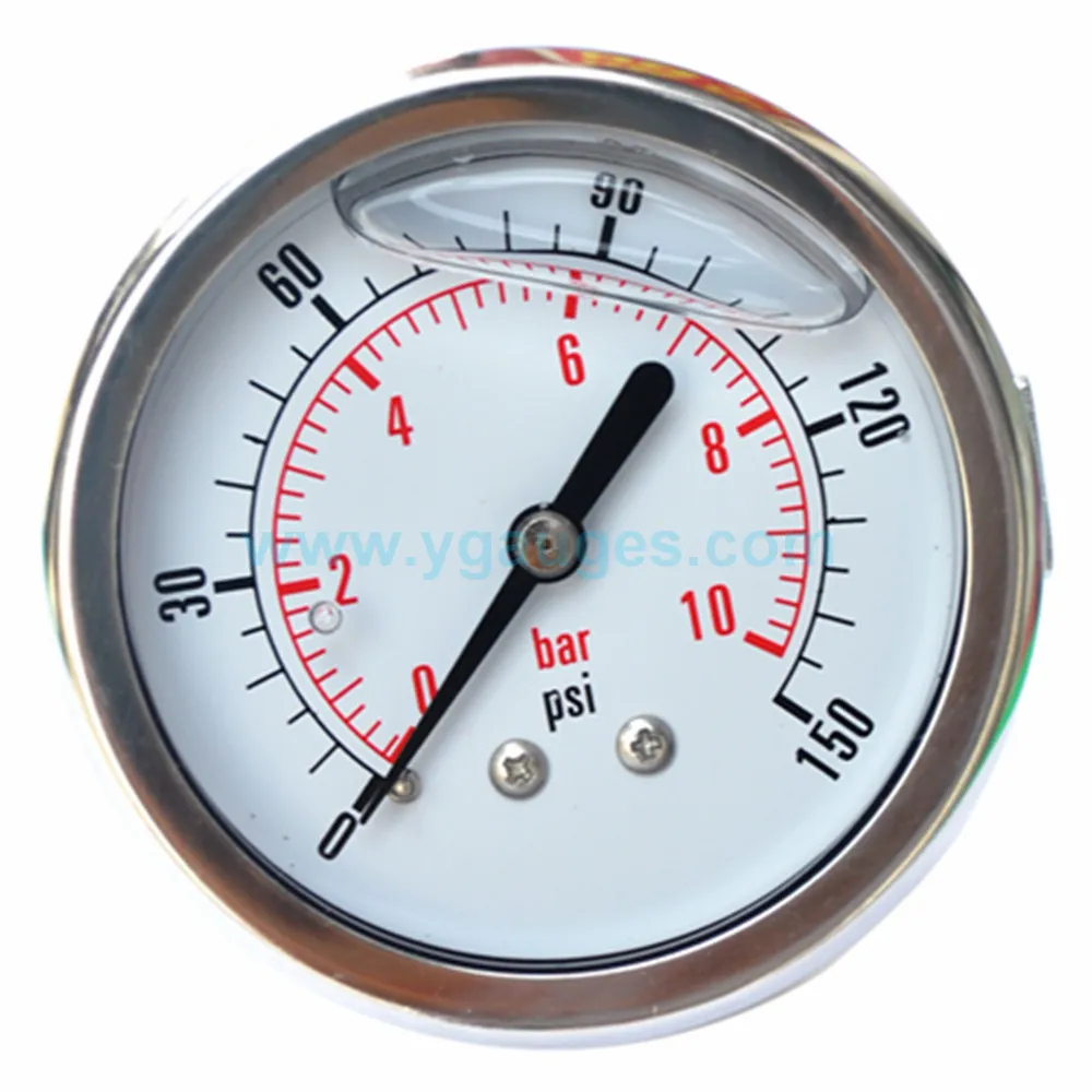 Hete Verkoop Goede Kwaliteit Vloeistof Gevulde Manometer Manometer Manometer En837 Standaard