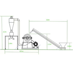 Colector de Polvo Industrial de Tipo Pulso Jet con Limpieza Eficiente del Polvo, Buen Efecto de Purificación del Aire, Estructura Duradera, Apto para la Industria Alimentaria - Product Image 1